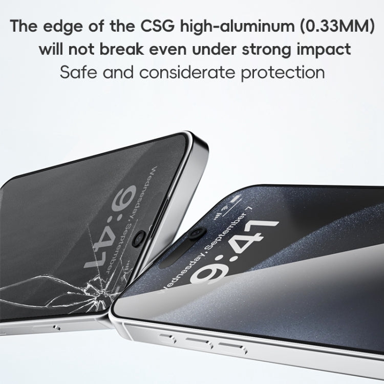 For iPhone 16 Pro Max ZGA 0.33mm 2.5D Anti-static Privacy Tempered Glass Film - iPhone 16 Pro Max Tempered Glass by ZGA | Online Shopping South Africa | PMC Jewellery | Buy Now Pay Later Mobicred