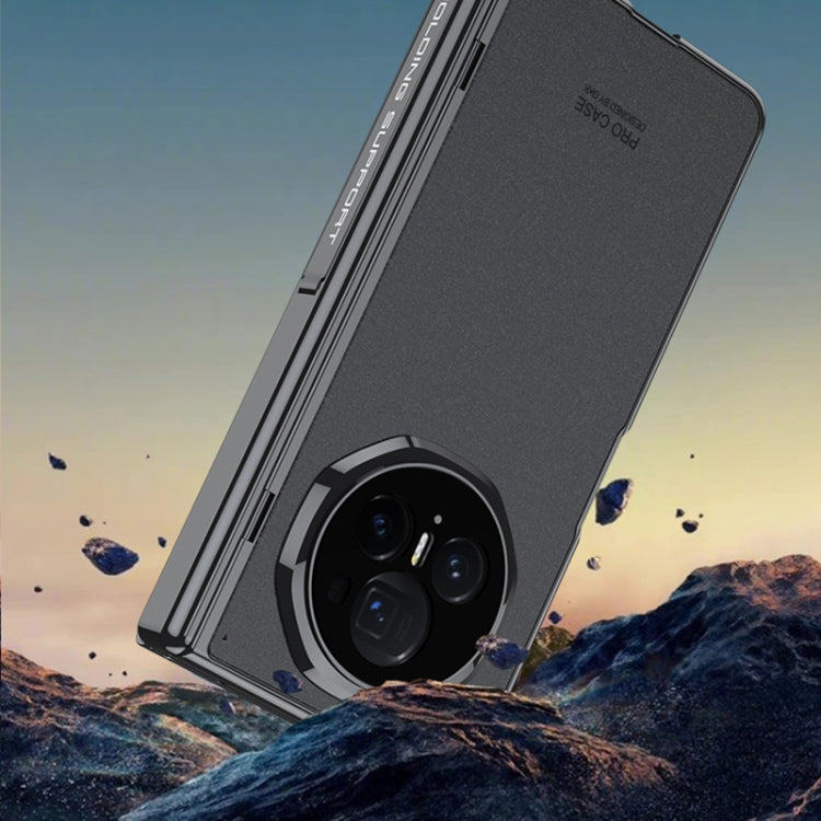 For Honor Magic V3 GKK Integrated Magnetic Fold Hinge AG Phantom Shockproof Phone Case(Black) - free shipping - PMC Jewellery - Order now!