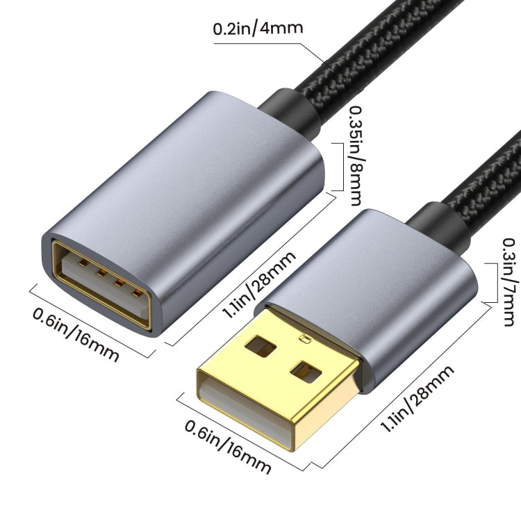 USB2.0 A Male to A Female Extension Data Charging Cable, Length:5m - USB Cable by PMC Jewellery | Online Shopping South Africa | PMC Jewellery | Buy Now Pay Later Mobicred