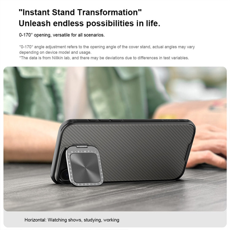 For iPhone 16 Pro Max NILLKIN CamShield Prop Translucent PC Phone Case(Black) - iPhone 16 Pro Max Cases by NILLKIN | Online Shopping South Africa | PMC Jewellery | Buy Now Pay Later Mobicred