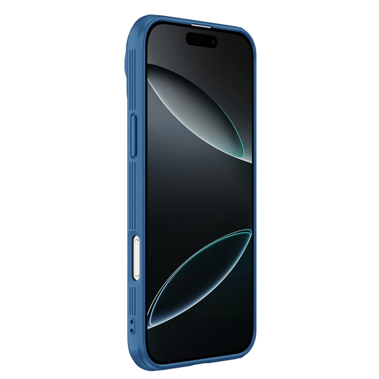 For iPhone 16 Pro Max NILLKIN Black Mirror Prop CD Texture Mirror Phone Case(Blue) - iPhone 16 Pro Max Cases by NILLKIN | Online Shopping South Africa | PMC Jewellery | Buy Now Pay Later Mobicred