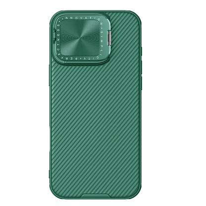 For iPhone 16 Pro NILLKIN Black Mirror Prop CD Texture Mirror Phone Case(Green) - iPhone 16 Pro Cases by NILLKIN | Online Shopping South Africa | PMC Jewellery | Buy Now Pay Later Mobicred