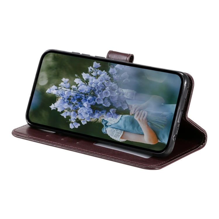 For Samsung Galaxy S25+ 5G Totem Flower Embossed Leather Phone Case(Brown) - free shipping - PMC TechLife - Order now!