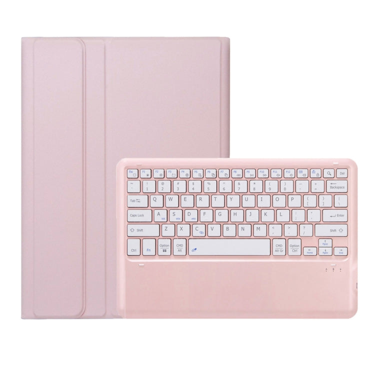 For Huawei MatePad Pro 12.2 Ultra-thin Detachable Bluetooth Keyboard Leather Tablet Case(Pink White) - Others Keyboard by PMC Jewellery | Online Shopping South Africa | PMC Jewellery | Buy Now Pay Later Mobicred