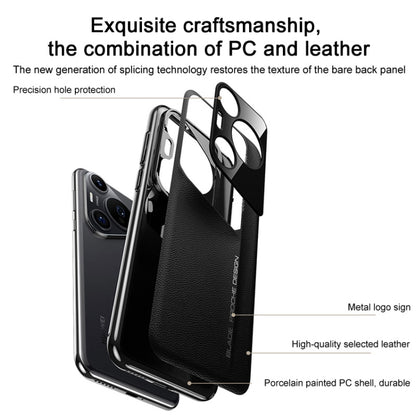 For Huawei Pura 70 Pro J-20 Leather Skyline Design Full Coverage Phone Case(Black) - Huawei Cases by PMC Jewellery | Online Shopping South Africa | PMC Jewellery | Buy Now Pay Later Mobicred