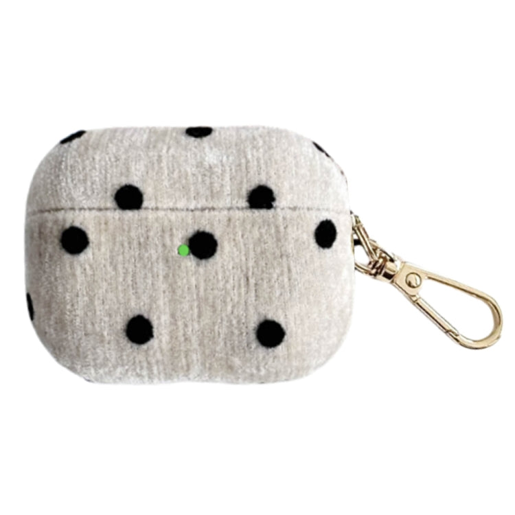 For AirPods 4 Velvet Cloth + PC Headset Shockproof Case(White) - For AirPods 4 by PMC Jewellery | Online Shopping South Africa | PMC Jewellery | Buy Now Pay Later Mobicred