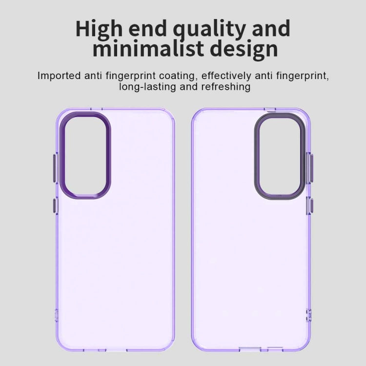 For Samsung Galaxy S25 5G Candy PC Hybrid TPU Shockproof Phone Case(Purple) - Galaxy S25 5G Cases by PMC Jewellery | Online Shopping South Africa | PMC Jewellery | Buy Now Pay Later Mobicred