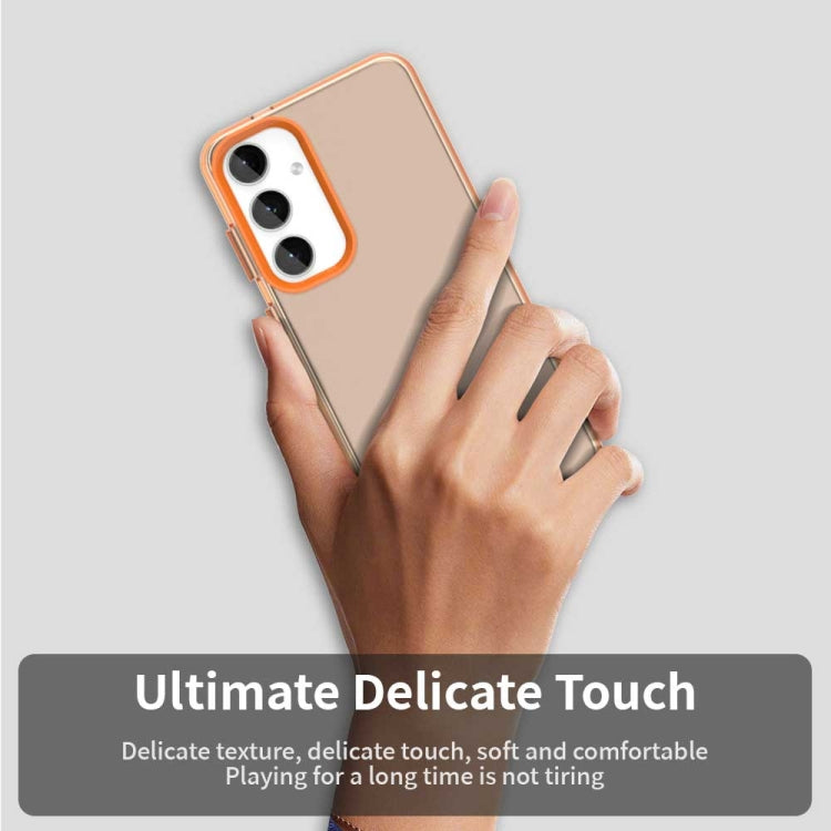 For Samsung Galaxy S25+ 5G Candy PC Hybrid TPU Shockproof Phone Case(Orange) - Galaxy S25+ 5G Cases by PMC Jewellery | Online Shopping South Africa | PMC Jewellery | Buy Now Pay Later Mobicred