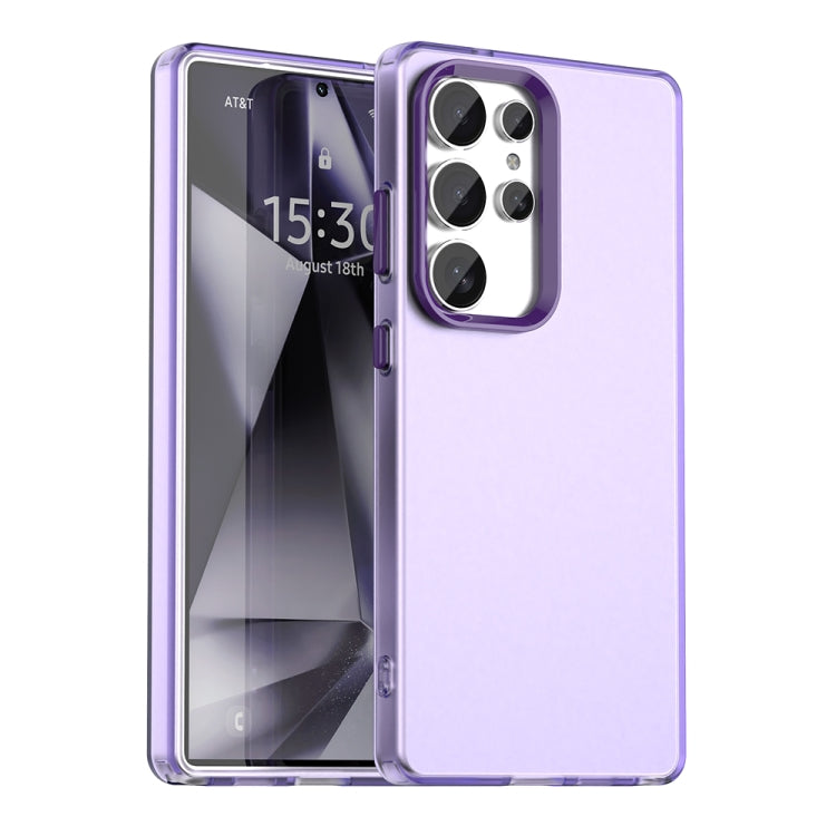 For Samsung Galaxy S25 Ultra 5G Candy PC Hybrid TPU Shockproof Phone Case(Purple) - Galaxy S25 Ultra 5G Cases by PMC Jewellery | Online Shopping South Africa | PMC Jewellery | Buy Now Pay Later Mobicred