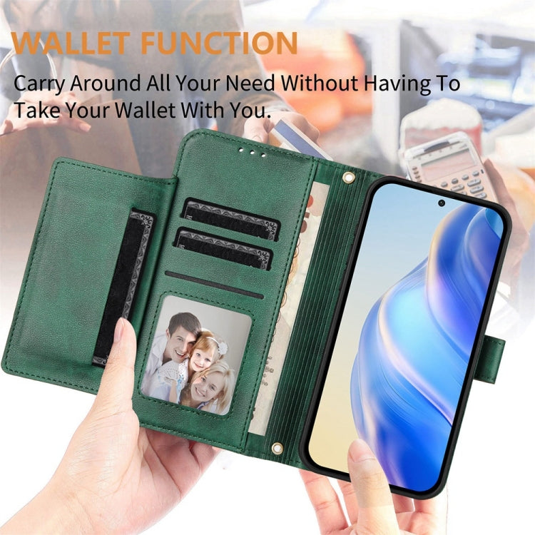 For Ulefone Note 14 Multi-Card Slots Zipper Wallet Leather Phone Case(Green) - Ulefone Cases by PMC Jewellery | Online Shopping South Africa | PMC Jewellery | Buy Now Pay Later Mobicred