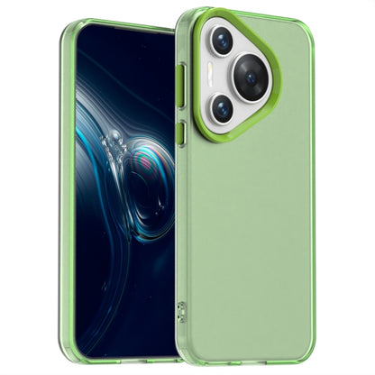 For Huawei Pura 70 Pro Candy PC Hybrid TPU Shockproof Phone Case(Green) - Huawei Cases by PMC Jewellery | Online Shopping South Africa | PMC Jewellery | Buy Now Pay Later Mobicred