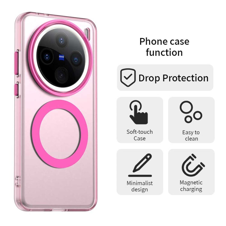 For vivo X200 Pro Candy Magsafe PC Hybrid TPU Phone Case(Red) - vivo Cases by PMC Jewellery | Online Shopping South Africa | PMC Jewellery | Buy Now Pay Later Mobicred