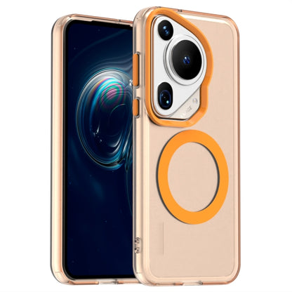 For Huawei Pura 70 Ultra Candy Magsafe PC Hybrid TPU Phone Case(Orange) - Huawei Cases by PMC Jewellery | Online Shopping South Africa | PMC Jewellery | Buy Now Pay Later Mobicred