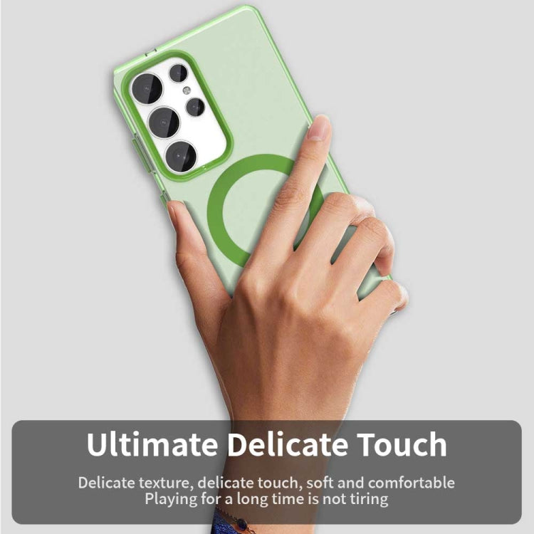 For Samsung Galaxy S25 Ultra 5G Candy Magsafe PC Hybrid TPU Phone Case(Green) - Galaxy S25 Ultra 5G Cases by PMC Jewellery | Online Shopping South Africa | PMC Jewellery | Buy Now Pay Later Mobicred