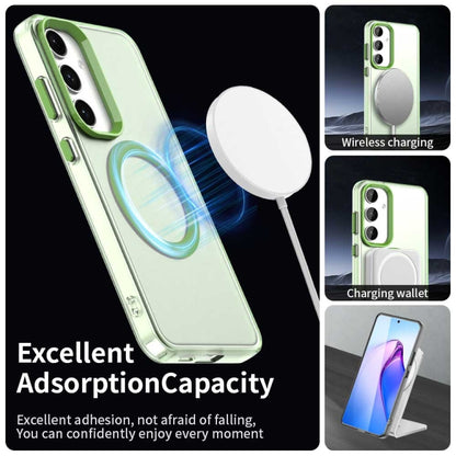 For Samsung Galaxy S25+ 5G Candy Magsafe PC Hybrid TPU Phone Case(Green) - Galaxy S25+ 5G Cases by PMC Jewellery | Online Shopping South Africa | PMC Jewellery | Buy Now Pay Later Mobicred