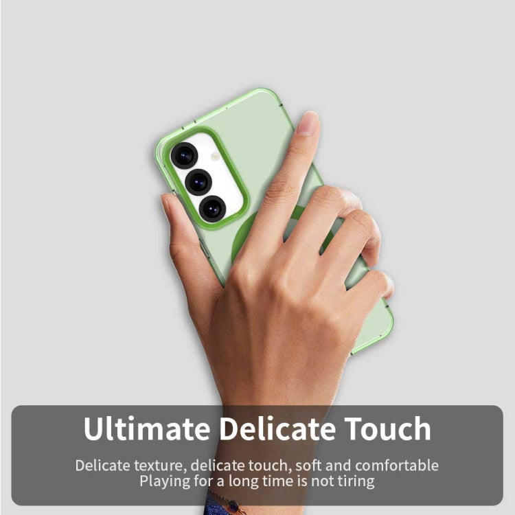 For Samsung Galaxy S25+ 5G Candy Magsafe PC Hybrid TPU Phone Case(Green) - Galaxy S25+ 5G Cases by PMC Jewellery | Online Shopping South Africa | PMC Jewellery | Buy Now Pay Later Mobicred