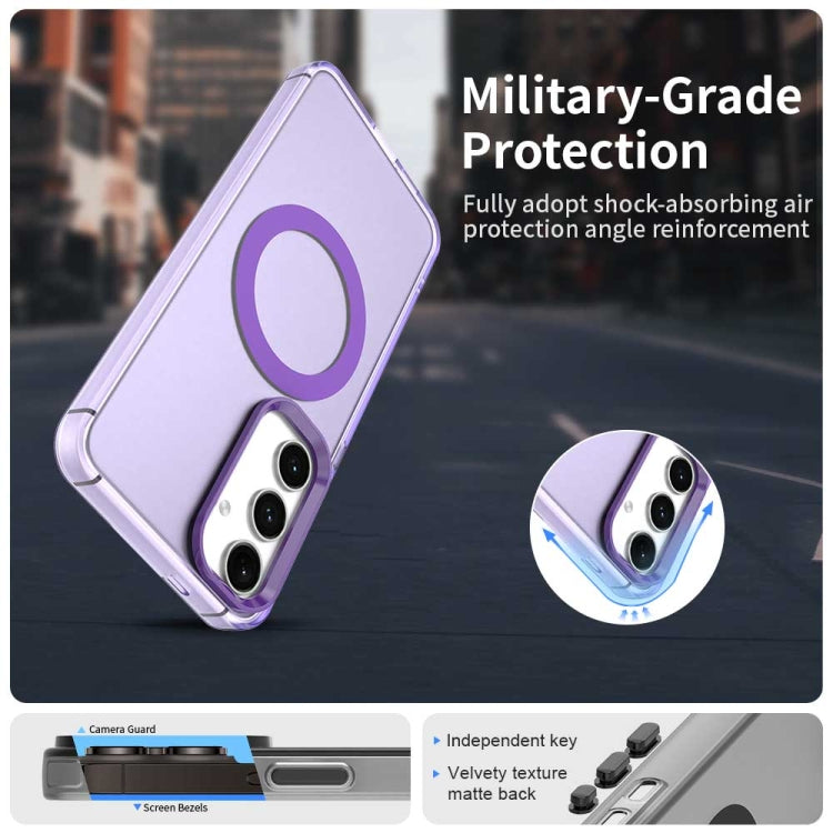 For Samsung Galaxy S25+ 5G Candy Magsafe PC Hybrid TPU Phone Case(Purple) - Galaxy S25+ 5G Cases by PMC Jewellery | Online Shopping South Africa | PMC Jewellery | Buy Now Pay Later Mobicred