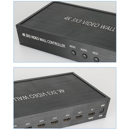 NK-BT88 4K 3x3 HDMI Video Wall Controller Multi-screen Splicing Processor with Remote Controller, Plug:US Plug - Splitter by PMC Jewellery | Online Shopping South Africa | PMC Jewellery | Buy Now Pay Later Mobicred