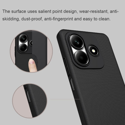 For Redmi Note 14 5G NILLKIN Frosted PC Phone Case(Black) - Note 14 Cases by NILLKIN | Online Shopping South Africa | PMC Jewellery | Buy Now Pay Later Mobicred