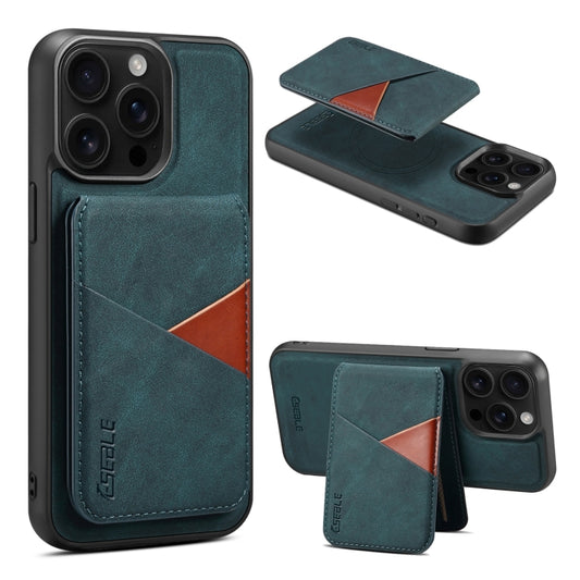 For iPhone 16 Pro ESEBLE E2 Retro Texture Card Slots MagSafe RFID Leather Case(Dark Green) - iPhone 16 Pro Cases by ESEBLE | Online Shopping South Africa | PMC Jewellery | Buy Now Pay Later Mobicred