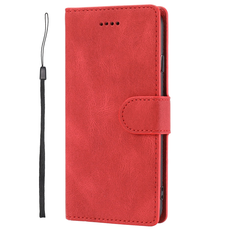 For iPhone 16e Fantasy Skin-feel Calfskin Texture Leather Phone Case(Red) - iPhone 16e Cases by PMC TechLife | Online Shopping South Africa | PMC TechLife | Buy Now Pay Later Mobicred