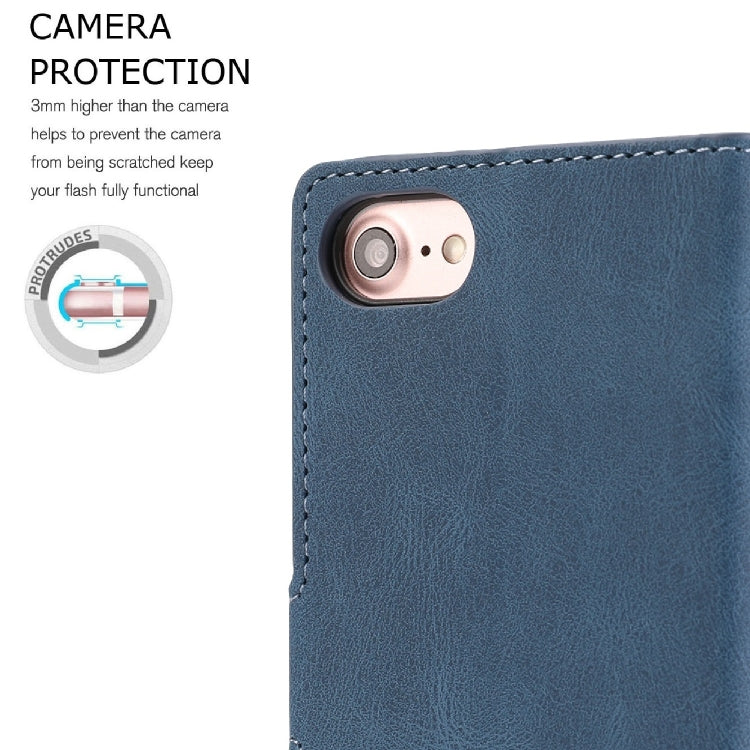 For iPhone 16e Fantasy Skin-feel Calfskin Texture Leather Phone Case(Blue) - iPhone 16e Cases by PMC TechLife | Online Shopping South Africa | PMC TechLife | Buy Now Pay Later Mobicred