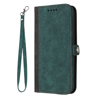 For Samsung Galaxy S25+ 5G Side Buckle Double Fold Hand Strap Leather Phone Case(Dark Green) - Galaxy S25+ 5G Cases by PMC Jewellery | Online Shopping South Africa | PMC Jewellery | Buy Now Pay Later Mobicred