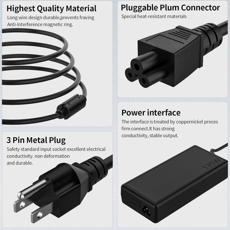 135W 20V 6.75A Laptop Notebook Power Adapter For Lenovo USB Jack, Plug:AU Plug - For Lenovo by PMC Jewellery | Online Shopping South Africa | PMC Jewellery | Buy Now Pay Later Mobicred