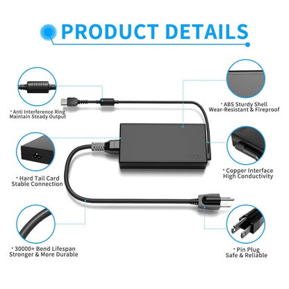 170W 20V 8.5A Laptop Notebook Power Adapter For Lenovo USB Jack, Plug:US Plug - For Lenovo by PMC Jewellery | Online Shopping South Africa | PMC Jewellery | Buy Now Pay Later Mobicred