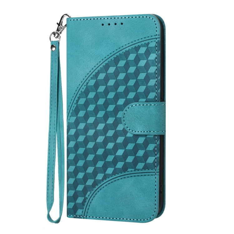 For Samsung Galaxy S25+ 5G YX0060 Elephant Head Embossed Phone Leather Case with Lanyard(Light Blue) - free shipping - PMC Jewellery - Order now!