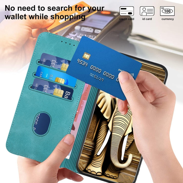 For Samsung Galaxy S25+ 5G YX0060 Elephant Head Embossed Phone Leather Case with Lanyard(Light Blue) - free shipping - PMC Jewellery - Order now!