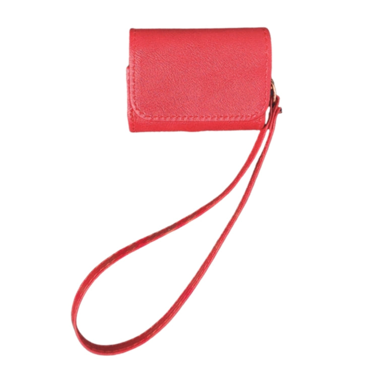 For AirPods Pro Cowhide Texture PU Headset Shockproof Case(Red) - For AirPods Pro by PMC Jewellery | Online Shopping South Africa | PMC Jewellery | Buy Now Pay Later Mobicred