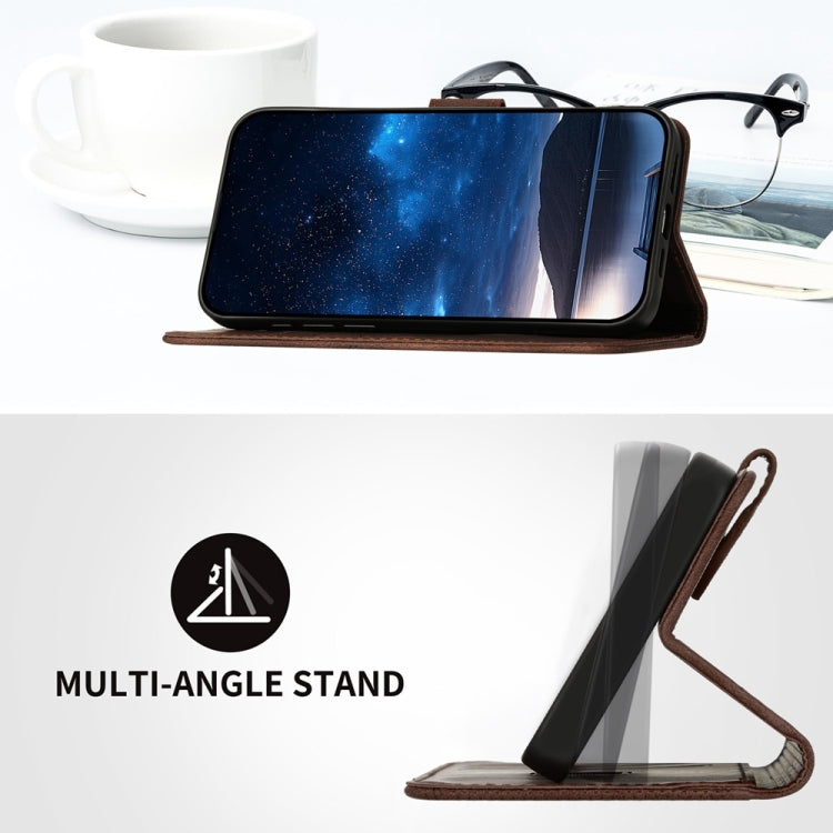 For Samsung Galaxy S25 5G YX0080 Grid Butterfly Embossed Pattern Flip Leather Phone Case with Lanyard(Coffee) - Galaxy S25 5G Cases by PMC TechLife | Online Shopping South Africa | PMC TechLife | Buy Now Pay Later Mobicred