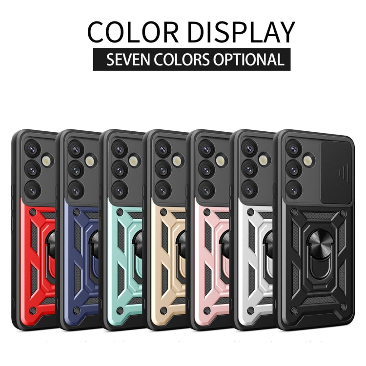 For Samsung Galaxy S25+ 5G Sliding Camera Cover Design TPU+PC Phone Case(Blue) - Galaxy S25+ 5G Cases by PMC Jewellery | Online Shopping South Africa | PMC Jewellery | Buy Now Pay Later Mobicred