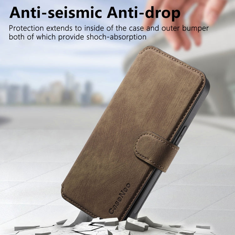 For iPhone 16 CaseNeo MagSafe RFID Anti-theft Retro Leather Phone Case(Brown) - iPhone 16 Cases by CaseNeo | Online Shopping South Africa | PMC Jewellery | Buy Now Pay Later Mobicred