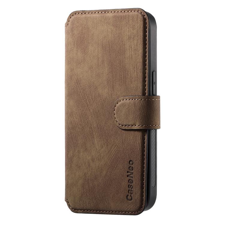 For iPhone 16e CaseNeo MagSafe RFID Anti-theft Retro Leather Phone Case(Brown) - iPhone 16e Cases by CaseNeo | Online Shopping South Africa | PMC TechLife | Buy Now Pay Later Mobicred