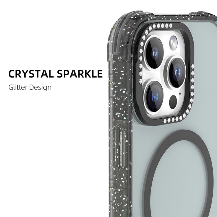 For iPhone 16 Mutural Blink Series Glitter Edge MagSafe Magnetic Phone Case(Orange) - iPhone 16 Cases by Mutural | Online Shopping South Africa | PMC Jewellery | Buy Now Pay Later Mobicred