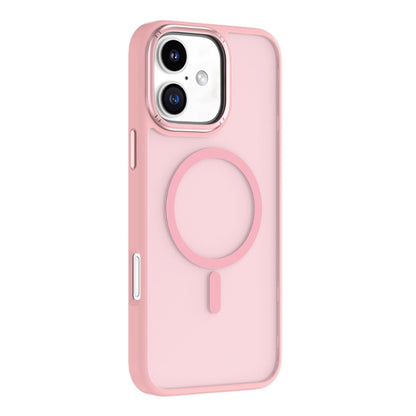 For iPhone 16 Mutural Skin Feel Series Frosted MagSafe Magnetic Phone Case(Pink) - iPhone 16 Cases by Mutural | Online Shopping South Africa | PMC Jewellery | Buy Now Pay Later Mobicred