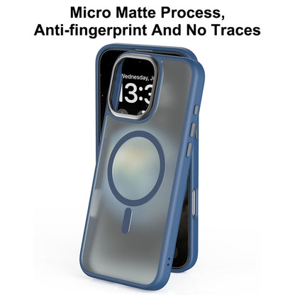 For iPhone 16 Pro Mutural Skin Feel Series Frosted MagSafe Magnetic Phone Case(Blue) - iPhone 16 Pro Cases by Mutural | Online Shopping South Africa | PMC Jewellery | Buy Now Pay Later Mobicred