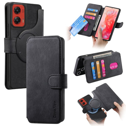 For Motorola Moto G Stylus 5G 2024 CaseNeo MagSafe RFID Anti-theft Retro Leather Phone Case(Black) - Motorola Cases by CaseNeo | Online Shopping South Africa | PMC Jewellery | Buy Now Pay Later Mobicred