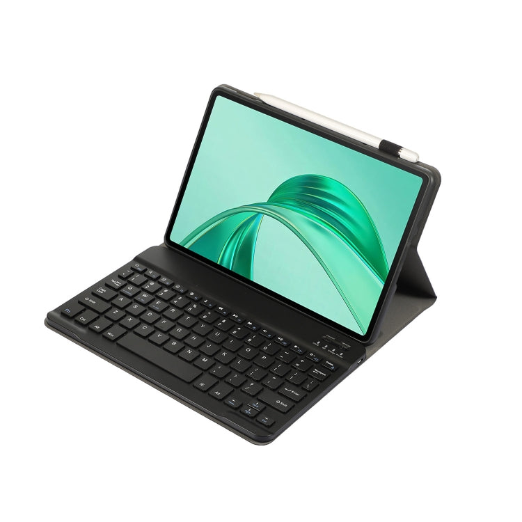 For Honor Pad X8a / X9 2024 AH25 Ultra-thin Detachable Bluetooth Keyboard Leather Tablet Case(Black) - Huawei Keyboard by PMC Jewellery | Online Shopping South Africa | PMC Jewellery | Buy Now Pay Later Mobicred