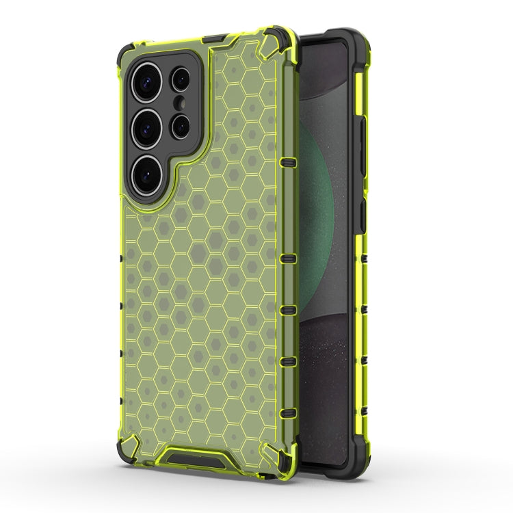 For Samsung Galaxy S25 Ultra 5G Honeycomb Shockproof Phone Case(Green) - Galaxy S25 Ultra 5G Cases by PMC Jewellery | Online Shopping South Africa | PMC Jewellery | Buy Now Pay Later Mobicred