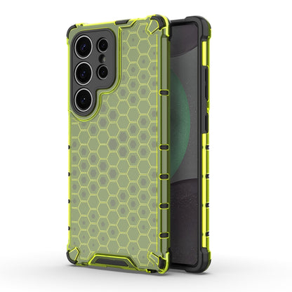 For Samsung Galaxy S25 Ultra 5G Honeycomb Shockproof Phone Case(Green) - Galaxy S25 Ultra 5G Cases by PMC Jewellery | Online Shopping South Africa | PMC Jewellery | Buy Now Pay Later Mobicred