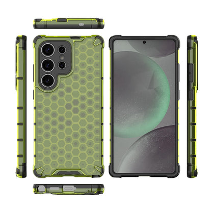 For Samsung Galaxy S25 Ultra 5G Honeycomb Shockproof Phone Case(Green) - Galaxy S25 Ultra 5G Cases by PMC Jewellery | Online Shopping South Africa | PMC Jewellery | Buy Now Pay Later Mobicred