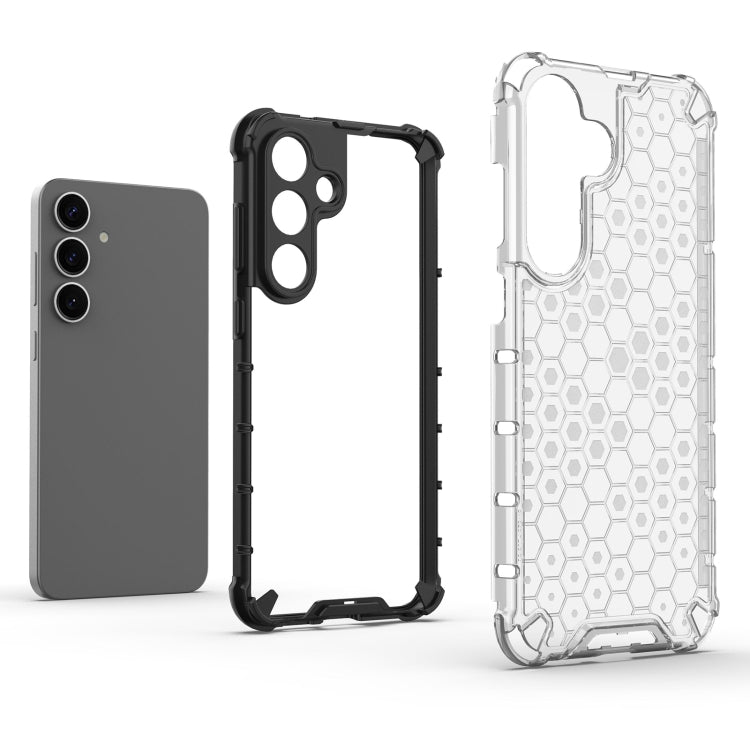 For Samsung Galaxy S25+ 5G Honeycomb Shockproof Phone Case(Black) - Galaxy S25+ 5G Cases by PMC Jewellery | Online Shopping South Africa | PMC Jewellery | Buy Now Pay Later Mobicred