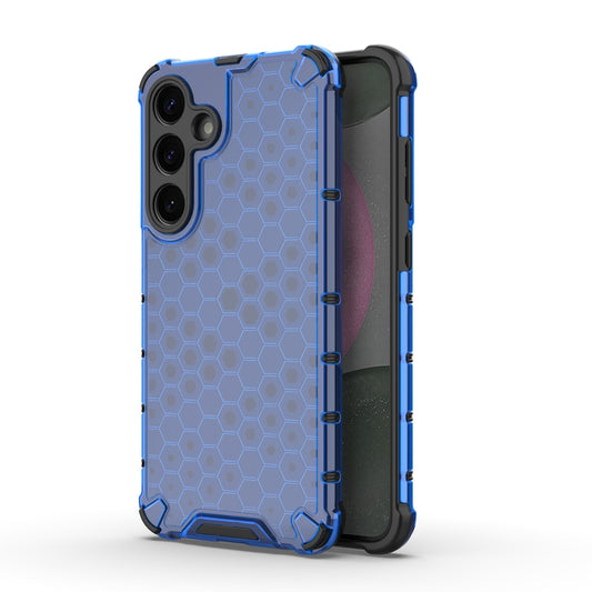 For Samsung Galaxy S25+ 5G Honeycomb Shockproof Phone Case(Blue) - Galaxy S25+ 5G Cases by PMC Jewellery | Online Shopping South Africa | PMC Jewellery | Buy Now Pay Later Mobicred