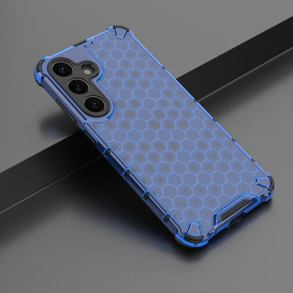 For Samsung Galaxy S25+ 5G Honeycomb Shockproof Phone Case(Blue) - Galaxy S25+ 5G Cases by PMC Jewellery | Online Shopping South Africa | PMC Jewellery | Buy Now Pay Later Mobicred