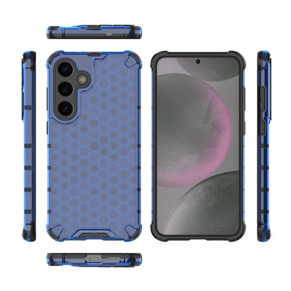 For Samsung Galaxy S25+ 5G Honeycomb Shockproof Phone Case(Blue) - Galaxy S25+ 5G Cases by PMC Jewellery | Online Shopping South Africa | PMC Jewellery | Buy Now Pay Later Mobicred