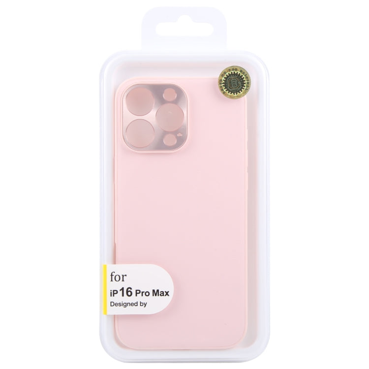 For iPhone 16 Pro Max GEBEI Plain Leather TPU Hybrid PU Phone Case(Pink) - iPhone 16 Pro Max Cases by GEBEI | Online Shopping South Africa | PMC Jewellery | Buy Now Pay Later Mobicred