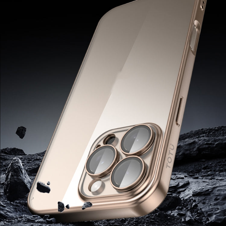 For iPhone 16 Pro Max TOTU PC-2 Soft Jane Series Electroplated TPU Phone Case with Lens Film(Black) - iPhone 16 Pro Max Cases by TOTUDESIGN | Online Shopping South Africa | PMC Jewellery | Buy Now Pay Later Mobicred